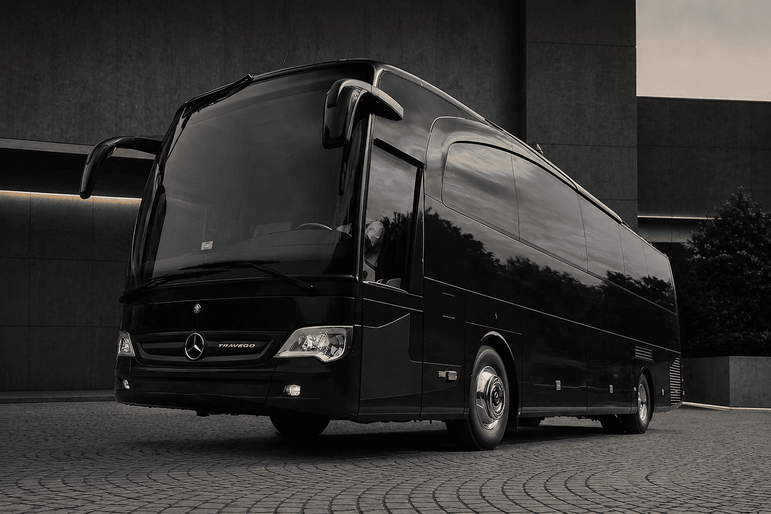 Premium coach bus for group travel