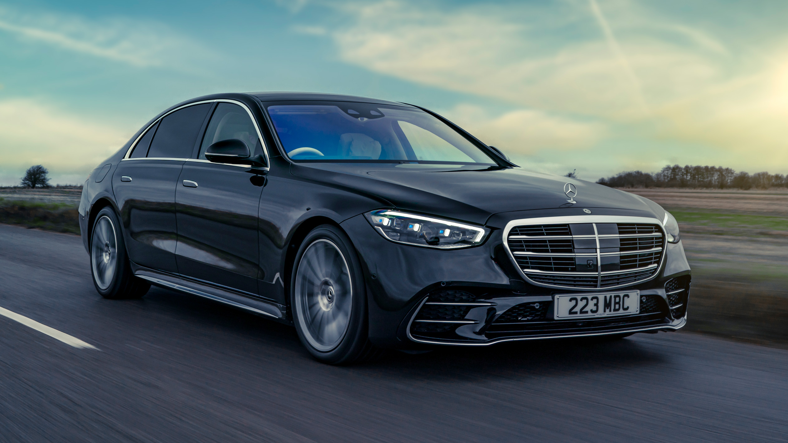 Mercedes S-Class plug-in luxury sedan for coastal routes